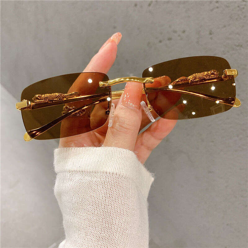 Multi-color frameless sunglasses Rainbow series lenses Suitable for party and street photography