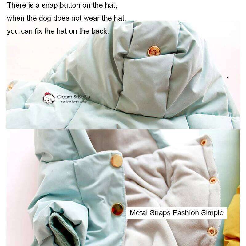 Famous brand Geniune White Duck Waterproof Down Jacket Winter Jumpsuit Yellow Clothes For Dogs Pet Dog Products pupakaIK