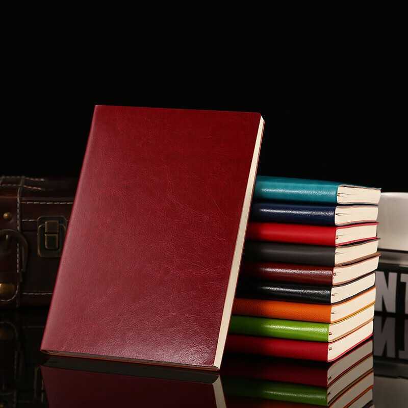 Business Office Notebook A5 Soft Leather Thickened Diary Work Notebook Gift Box S260209