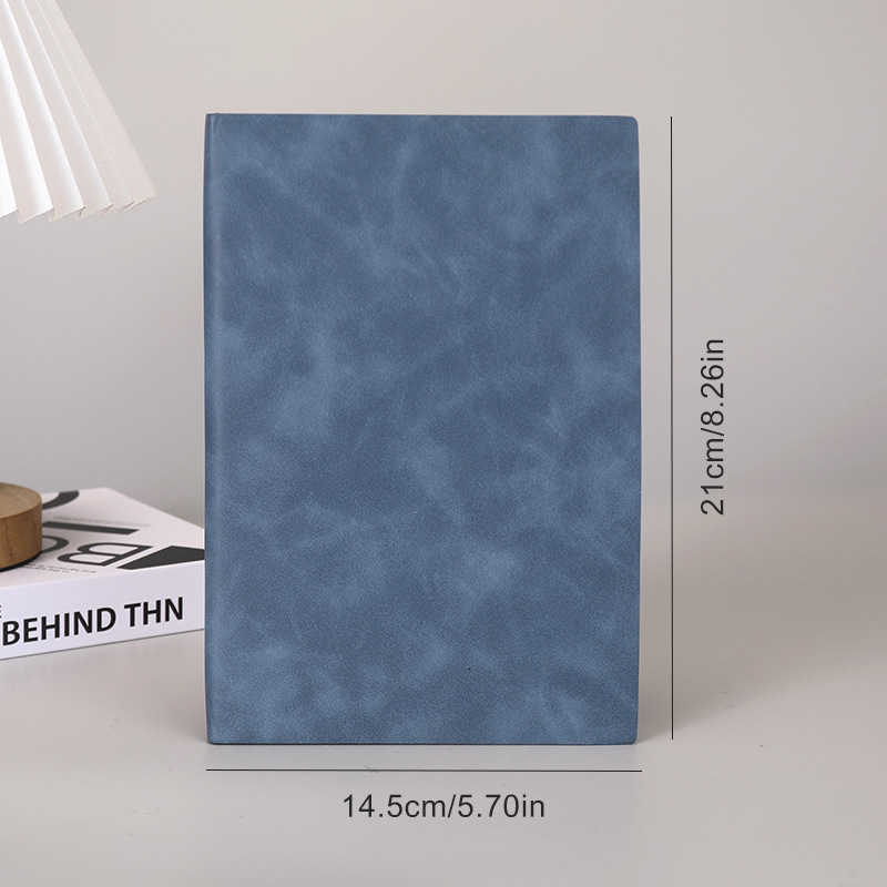 A5 notebook with thickened PU soft cover suitable for office and meeting notes business record book can be printed with logo S260209