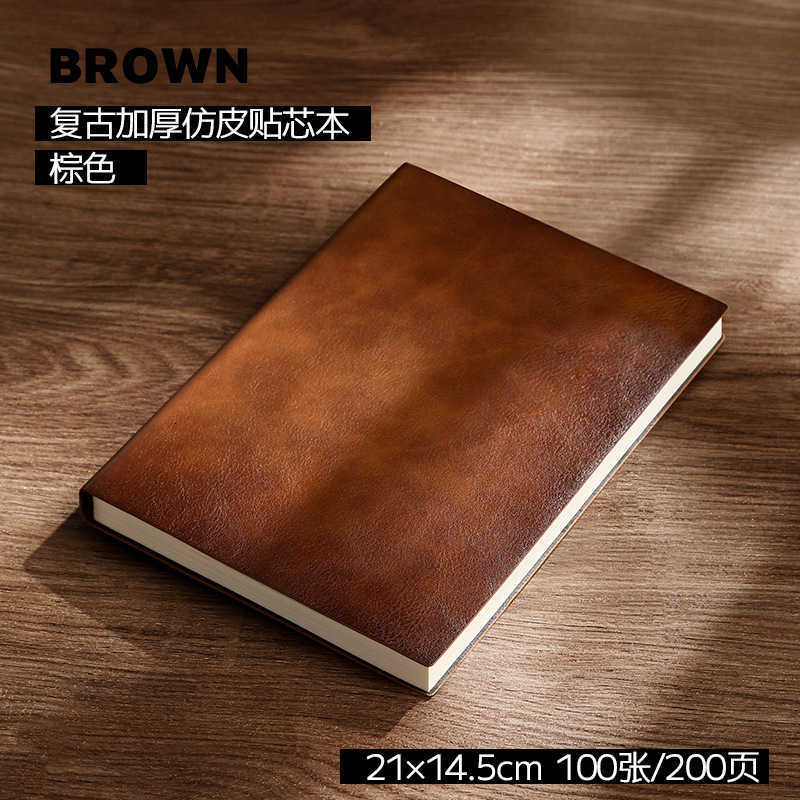 A5 faux leather notebook customizable with engraving notepad diary high aesthetic value S260209
