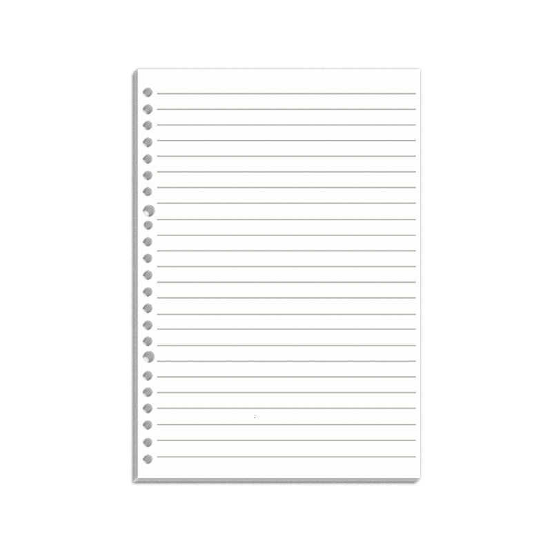 B5 refillable binder cover 26-hole lined grid paper A5 student replaceable refill pages S260209