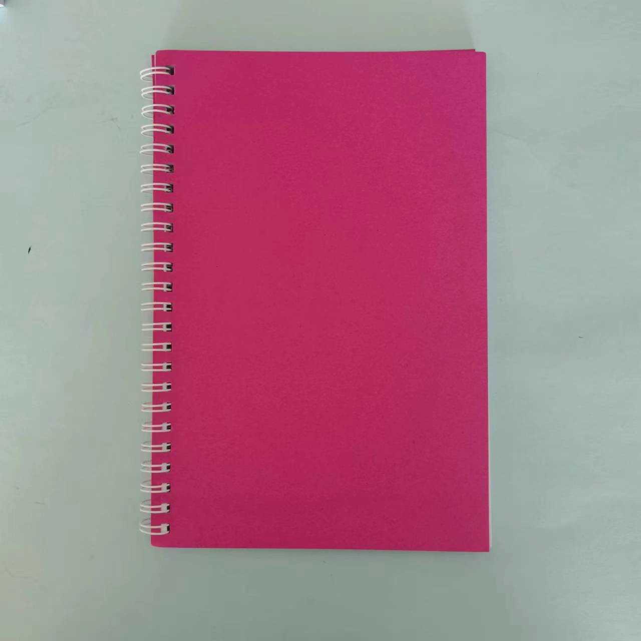 A5 Solid Color Simple Spiral Notebook Softcover Notebook Multi-color Student Planner Customizable S260209