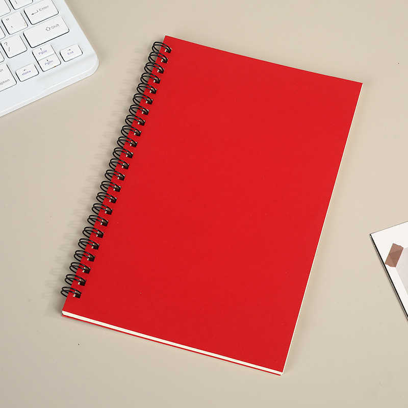A5 colored spiral notebook can be printed with creative notes suitable for business notes and journaling S260209