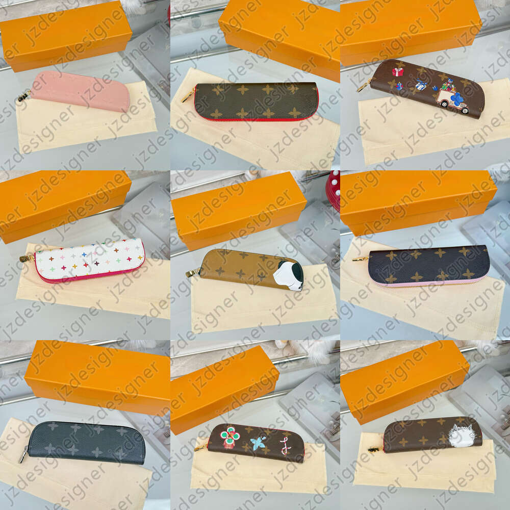 Luxury Pen Bag Pencil Case Designer Pencil Pouch Pen Case Makeup Cosmetic Bags Zipper Cylinder Purse Barrel Bag Handbags Toiletry Bag Lipstick Case H5BLO