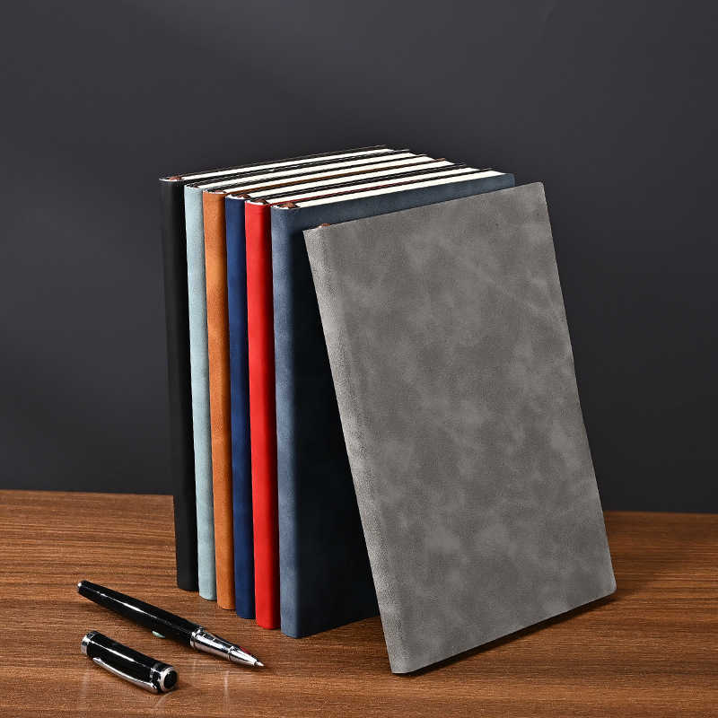 Wenzhou Sheepskin Business Notebook A5 Thick Notebook High Aesthetic Horizontal Line Office Meeting Journal S260209