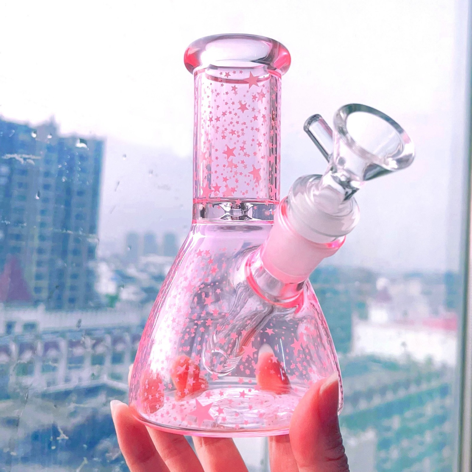 Thick glass bong bowl piece mini glass water pipes for smoking Hookahs recycler water bong bubbler 14mm