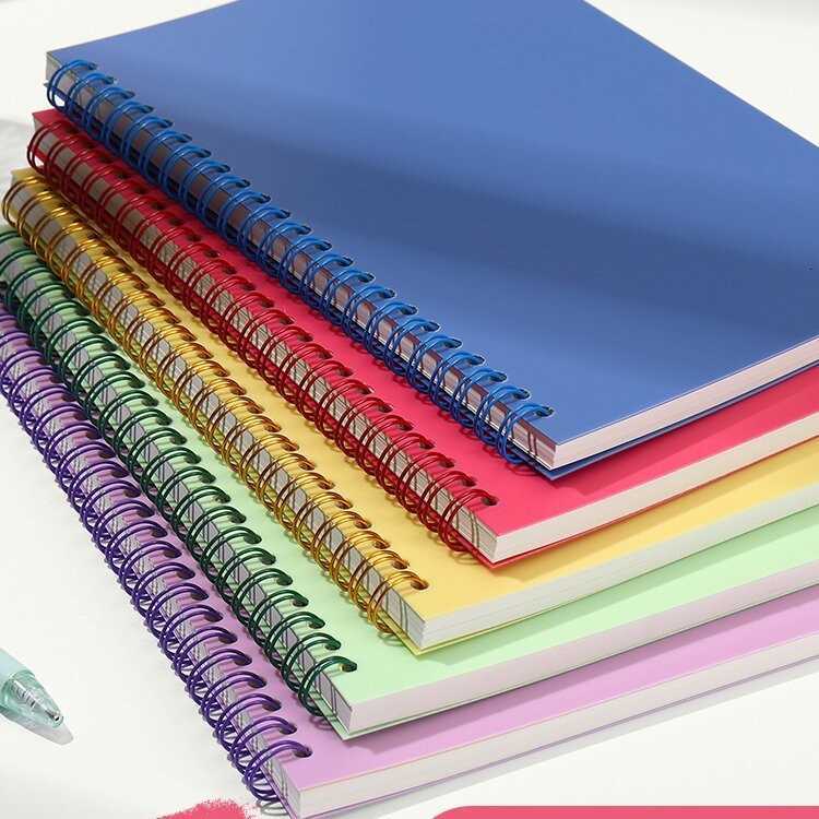 Notebook A5-80 Sheets Spiral Notebook Simple Student Journal Diary PP Cover Special S260209