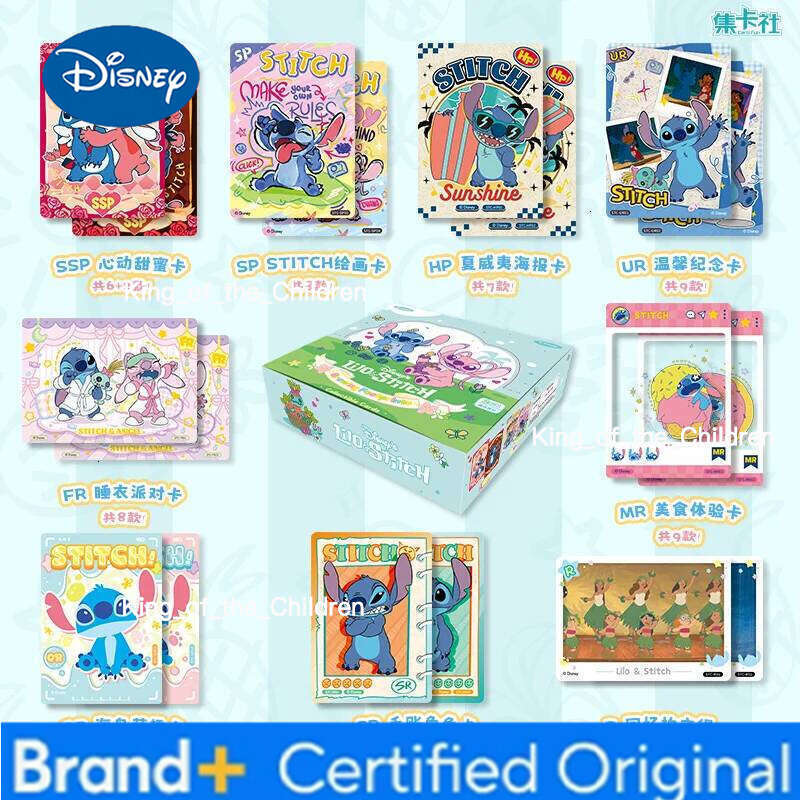 Disney 20 Packs CARDFUN Lilo Collectable Card Anime Trading Stitch Game Collection Cards Blind Box Gifts H260210