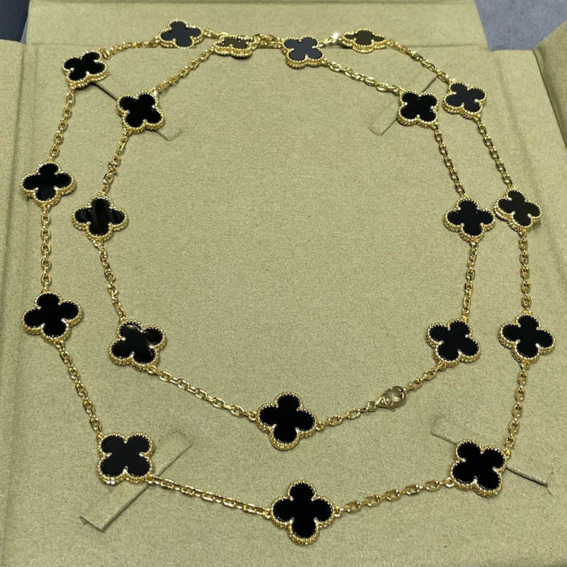 20 Flower Four-leaf Clover Necklaces Brand Design Necklaces Luxury Necklaces Women High-Quality Mother of Pearl Necklace