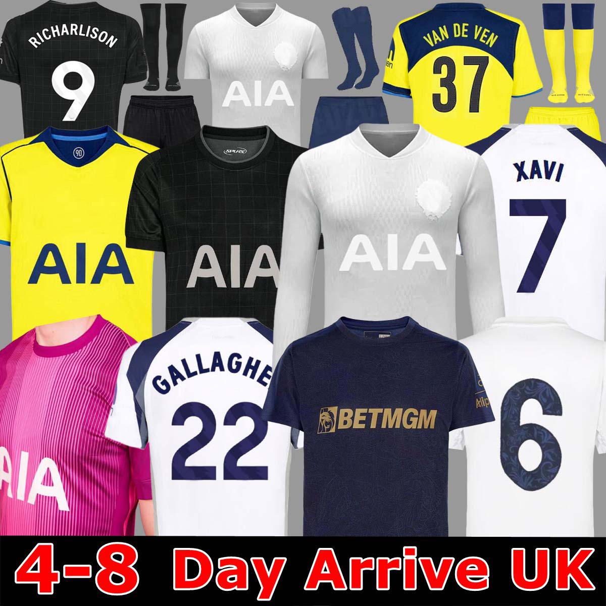 25 26 1901 125th Anniversary XAVI Season SOLANKE GALLAGHER KUDUS MADDISON KULUSEVSKI RICHARLISON SON VAN DE VEN Soccer Jerseys 2025 kit kids equipments