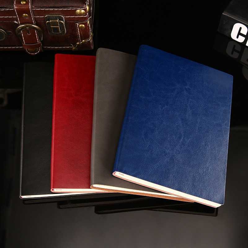 Business Office Notebook A5 Soft Leather Thickened Diary Work Notebook Gift Box S260209