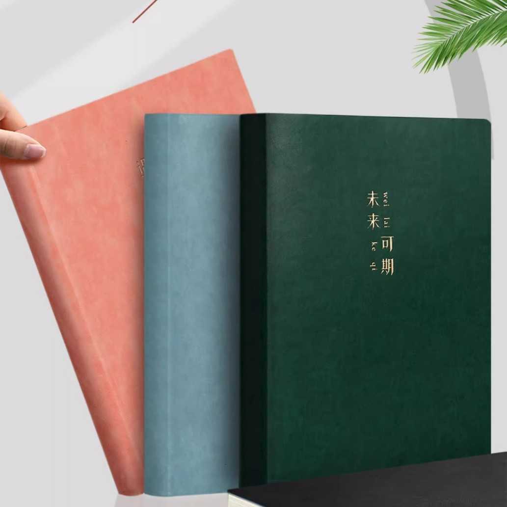 B5 large notebook thick notebook for junior high and high school students simple notepad for meeting records soft cover notebook S260209