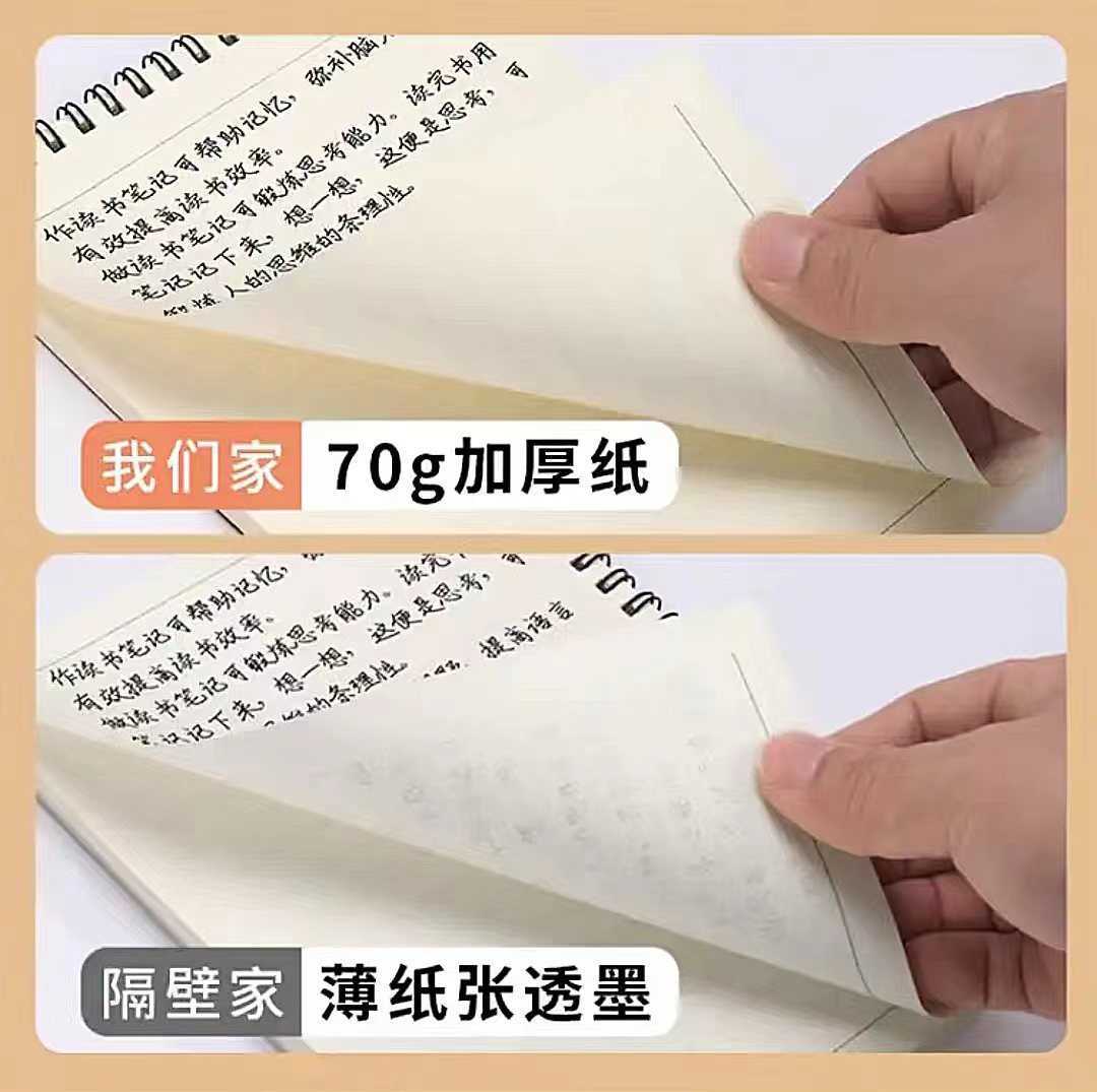 Transparent A5 Spiral Notebook B5 Thickened Notebook A4 Lined Grid Blank Loose-leaf Notebook A6 Mini Notebook S260209