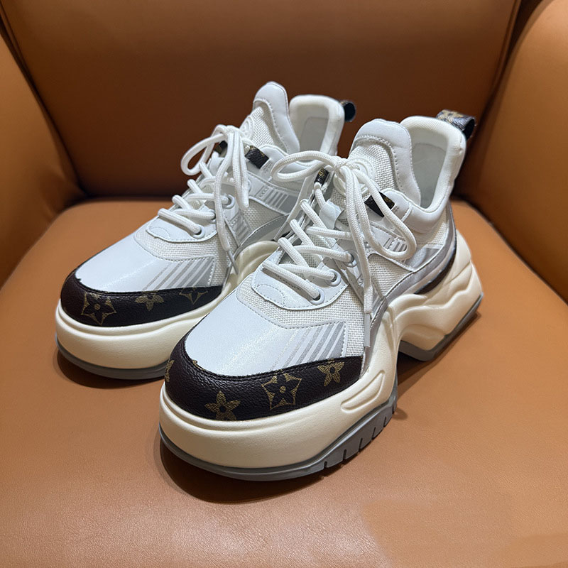 hot Free shipping Casual Shoes Thick soled dad shoes with raised arch soles fashionable casual sports shoes fashionable