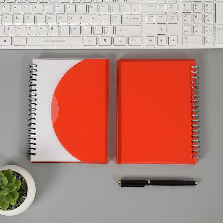 Creative semi-circular colorful notebook mini portable spiral notebook side-flip study notebook S260209