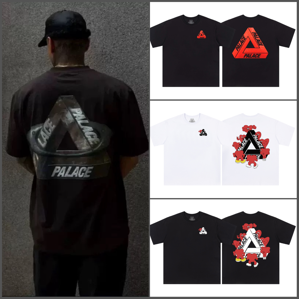 designer mens t shirts for men designer shirts for women men clothes with overlapping logo print Palacees designer clothes women streetwear summer