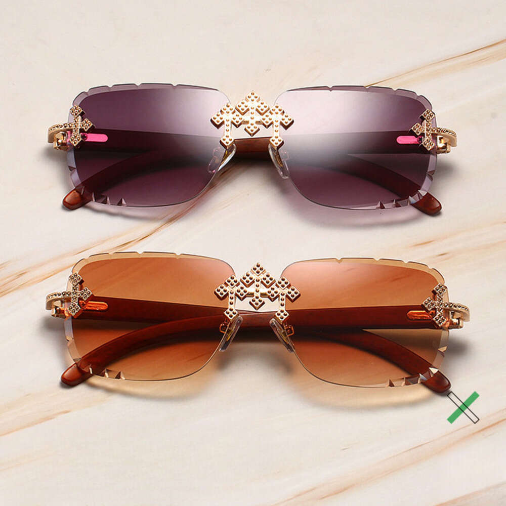 Crystal frameless sunglasses Ultraviolet protection function Suitable for music festivals and travel