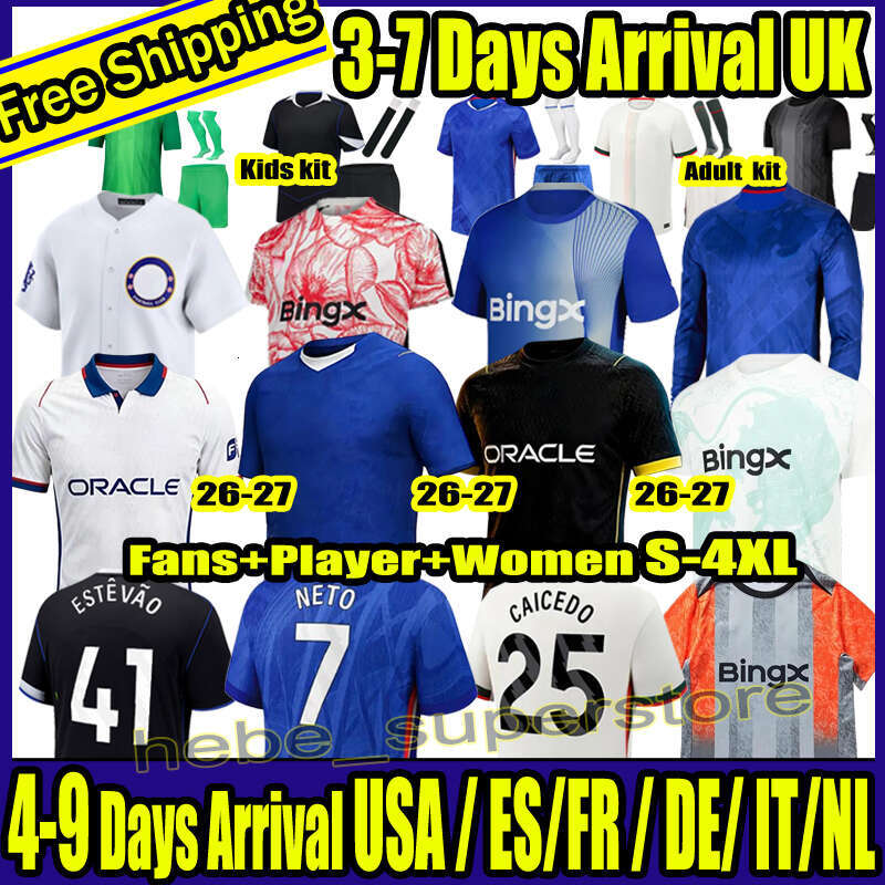 S-4XL CHELSEASES ENZO GARNACHO PALMER soccer jersey 25 26 ESTEVAO GITTENS pedro DELAP HATO MUDRYK NETO 2025 2026 football shirt adult kids kit CAICEDO N.JACKSON