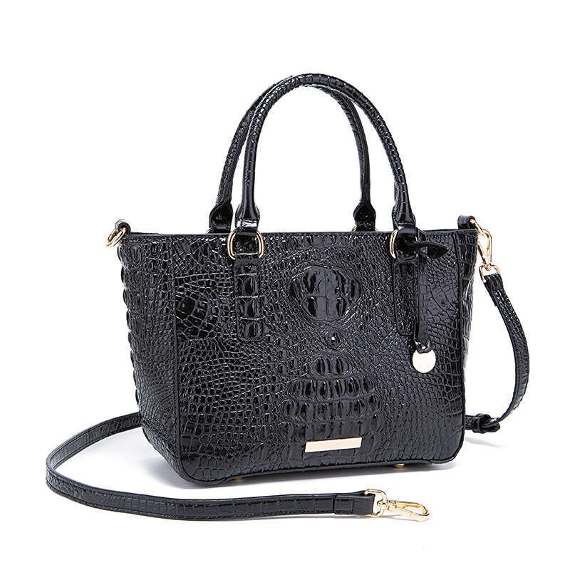New European and American Cross-Border Amazon Independent Station Handheld Underarm Crossbody Tote Vintage Women's Bag Brahmin Crocodile Pattern