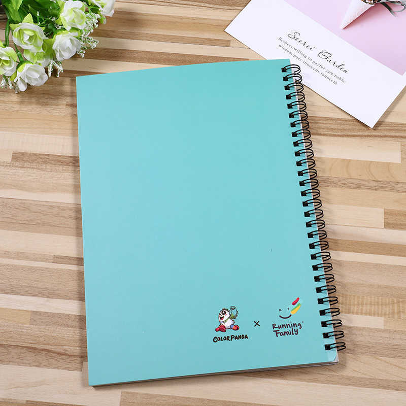 Stylish and elegant art paper notebook loose-leaf release paper notebook B5 spiral release paper notebook tape notebook notepad S260209