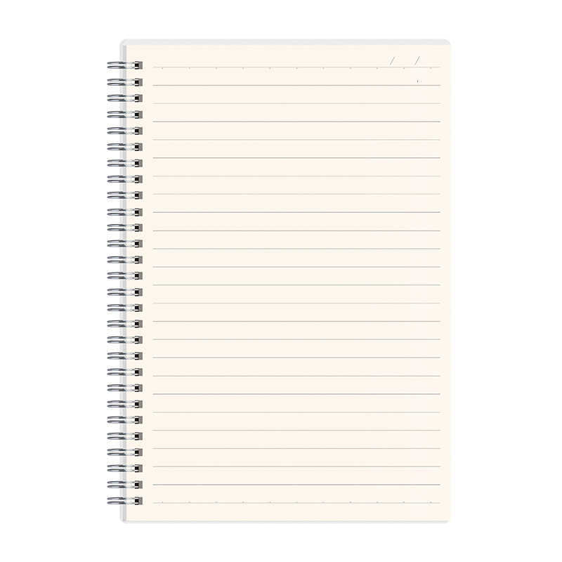 middle and high school with horizontal lines and grid squares coil-bound notebook S260209