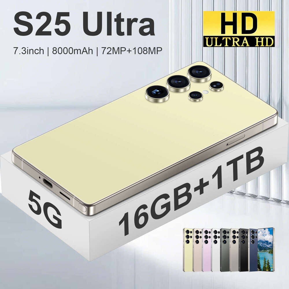 Well-known Brand S25 Ultra Smartphone Built-in Pen Android 14 Large Memory Hot-selling Foreign Trade Wholesale Cross-border Mobile Phone CKS