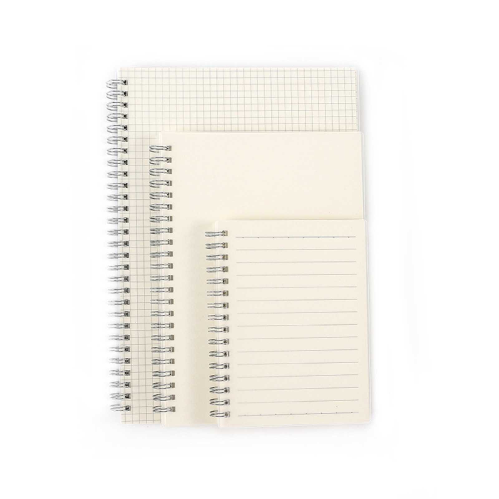 PP Spiral Notebook Student A5 Lined Simple College Student Notebook Thickened Grid B5 Strap Memo Blank Notebook S260209