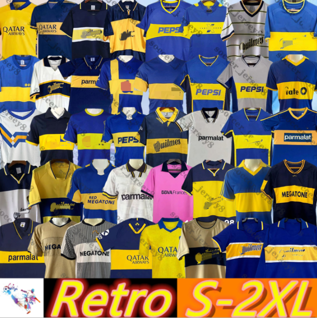 97 98 00 01 02 03 04 05 06 Boca Juniors Retro Soccer Jerseys 2005 1981 100TH Maradona ROMAN GAGO 99 Football Shirt classic Camiseta Futbol vintage 81 84 95 96 99 11 12 13 14 15