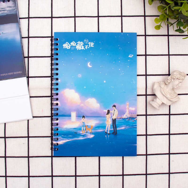 Creative stationery coil notebook advertising gold-stamped gift notepad kraft paper coil notebook S260209