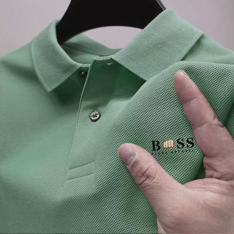 Free shipping 2026 summer hot men's classic short sleeved fashionable casual breathable comfortable Polo shirt