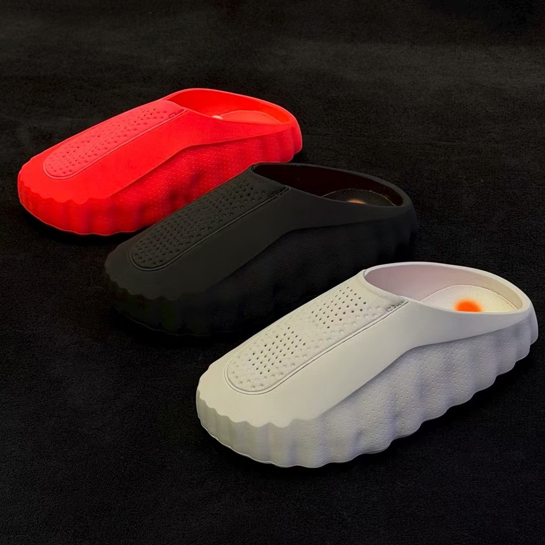 Desginer Mind 001 Slide Slides Mind001 Slippers Soft Rubber Tech Comfortable Sandals Mules Clog Black Red Bone Light Smoke Grey Men Women Summer Shoes 002 Size