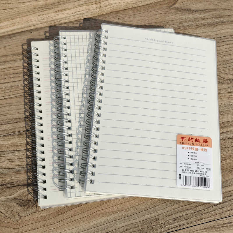 Shuyun A5 Student Office Grid Notebook 70 Sheets Horizontal Lines Fashionable Planner PP Drawing Notebook New Product S260209
