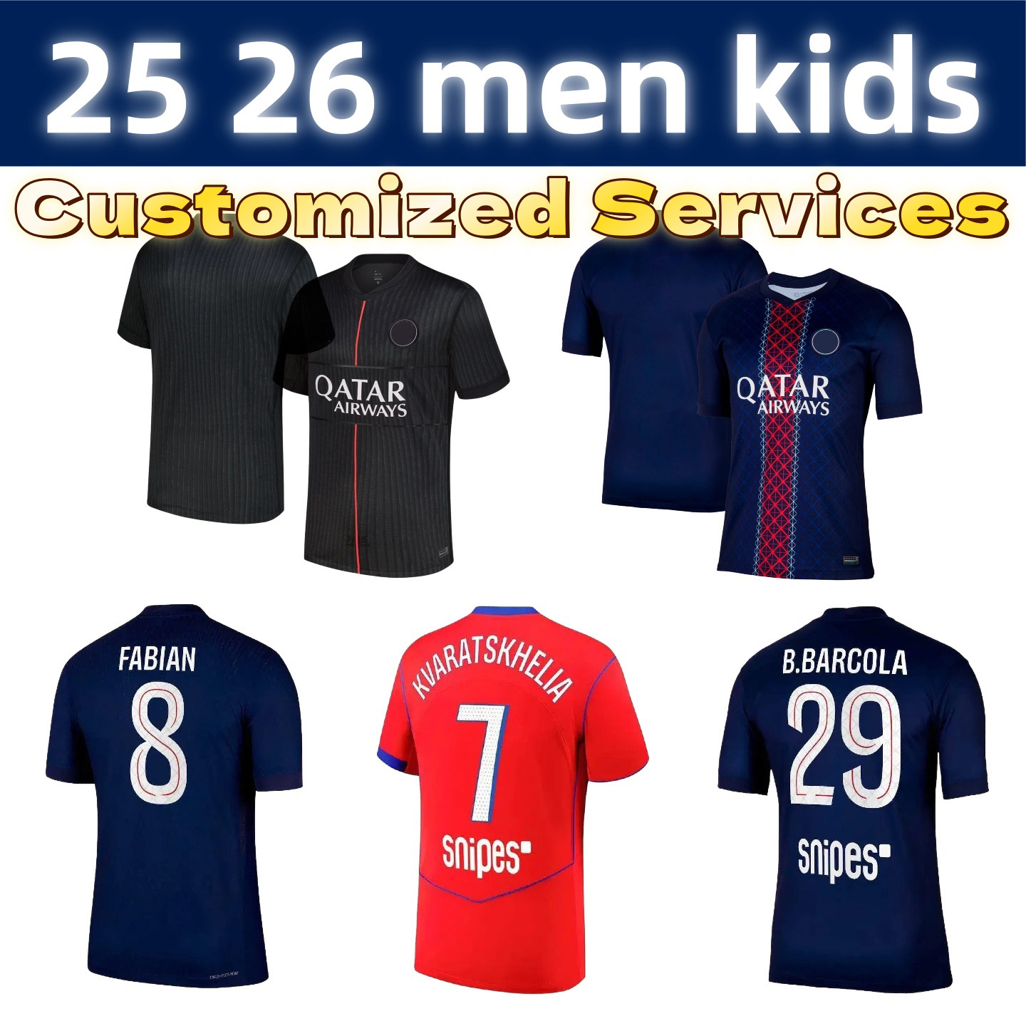 psges jersey 25 26 Ousmane Dembele jersey KVARATSKHELIA football shirts JOAO NEVES Football Shirt D.DOUE VITINHA HAKIMI Donnarumma kit Soccer Jerseys kids paris