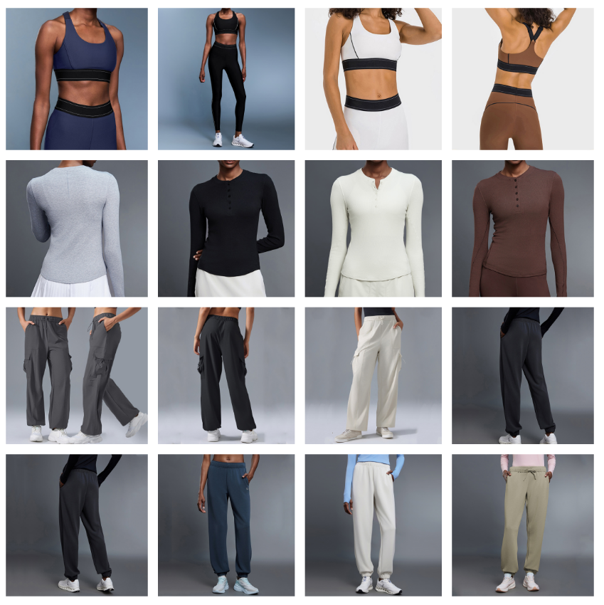 Yoga pants casual pants with elastic waistband and drawstring versatile for running and fitness loose-fit sportswear 34884 34580