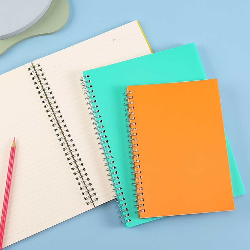 PPT Coil Notebook Loose-Leaf Macaron Series Ultra-Slim Notebook for Students 100 Pages Business Office Planner S260209