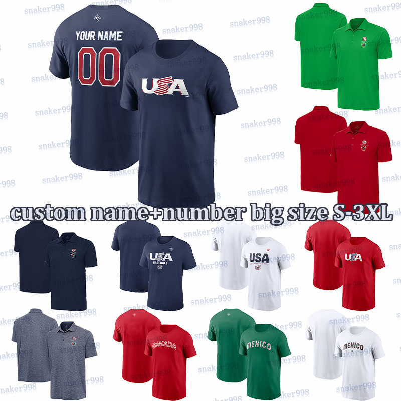 2026 designer tshirt men world baseball classic t-shirt multicolor short sleeve mens women tshirts national team tees fashion customizable tshirt big size S-3XL