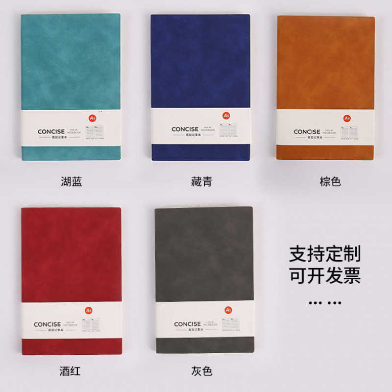 Notebook with soft cover student planner manuscript extra-thick simple style pocket-sized notebook S260209