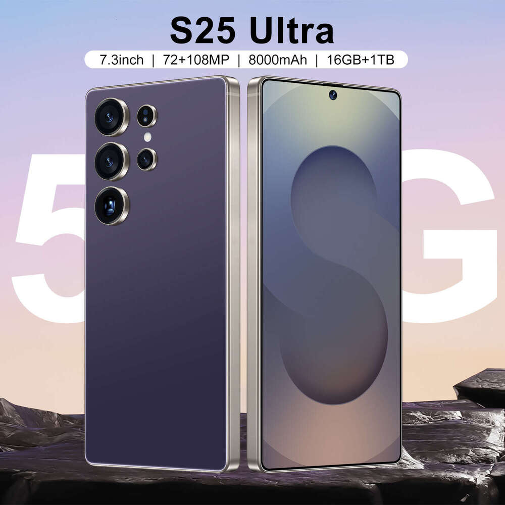 Well-known Brand S25 Ultra Smartphone Built-in Pen Android 14 Large Memory Hot Foreign Trade Wholesale Cross-border Mobile Phone CKS