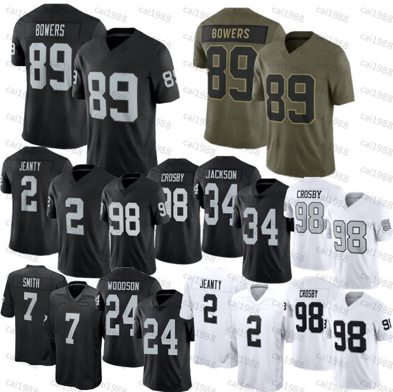 Fernando Mendoza Ashton Jeanty Maxx Crosby Football Jersey Brock Bowers Bo Jackson Abram Ken Stabler Howie Long Plunkett Charles Woodson