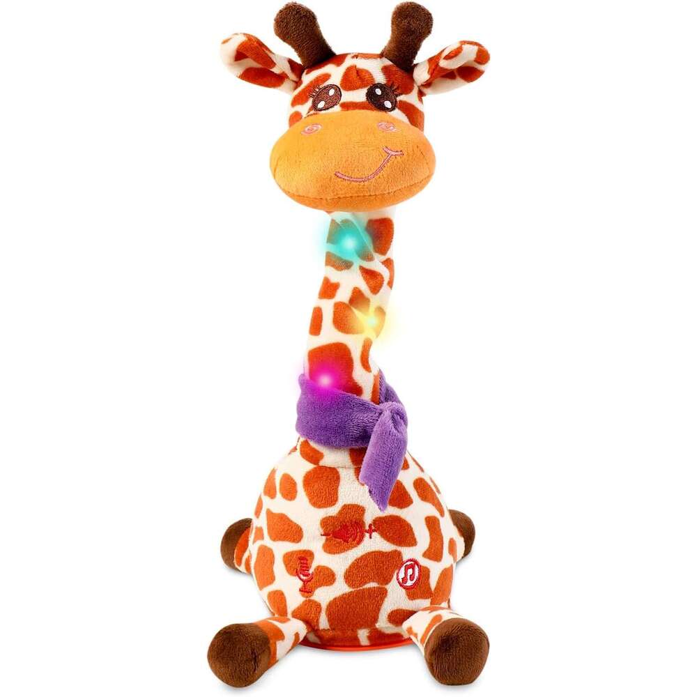 LLUKEME Talking Babies 6+ Months Toddlers - Dancing Singing Repeating Cactus Toy with 10 Songs & Lights, Interactive Plush Gift Age 1 2 3 4 5 6, Easte