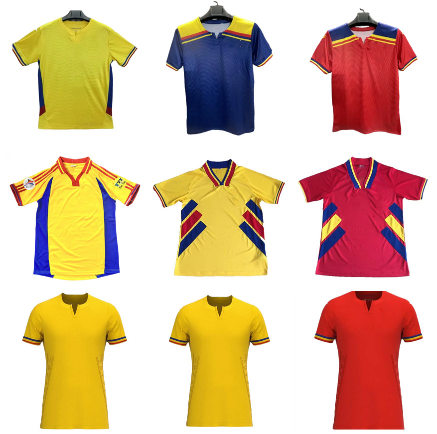 2025 2026 Romania soccer jerseys 24 25 26 DRAGUSIN ALIBEC STANCIU Romania Vintage football shirt Retro 1994 2000 HAGI R.MARIN OLARU CICALDAU COMAN MORUTAN national