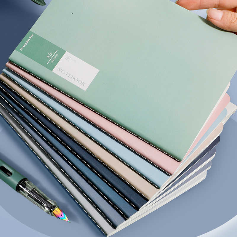 Gradient color stitched notebook sweet warm tones simple and artistic exquisite notebook stitched notebook thickened AB5 notebook S260209