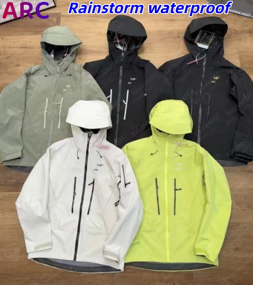 arc Jacket men High quality brand Windbreaker waterproof designer jacket Fashion zip up tracksuit Women breathable Mountain Climbing clothing Bird coa 07