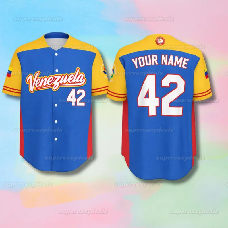 21 Ronald Acuna Jr Venezuela 2026 World Baseball Classic Jersey WBC Gleyber Luis Arraez Jackson Chourio Willson Contreras Andres Gimenez