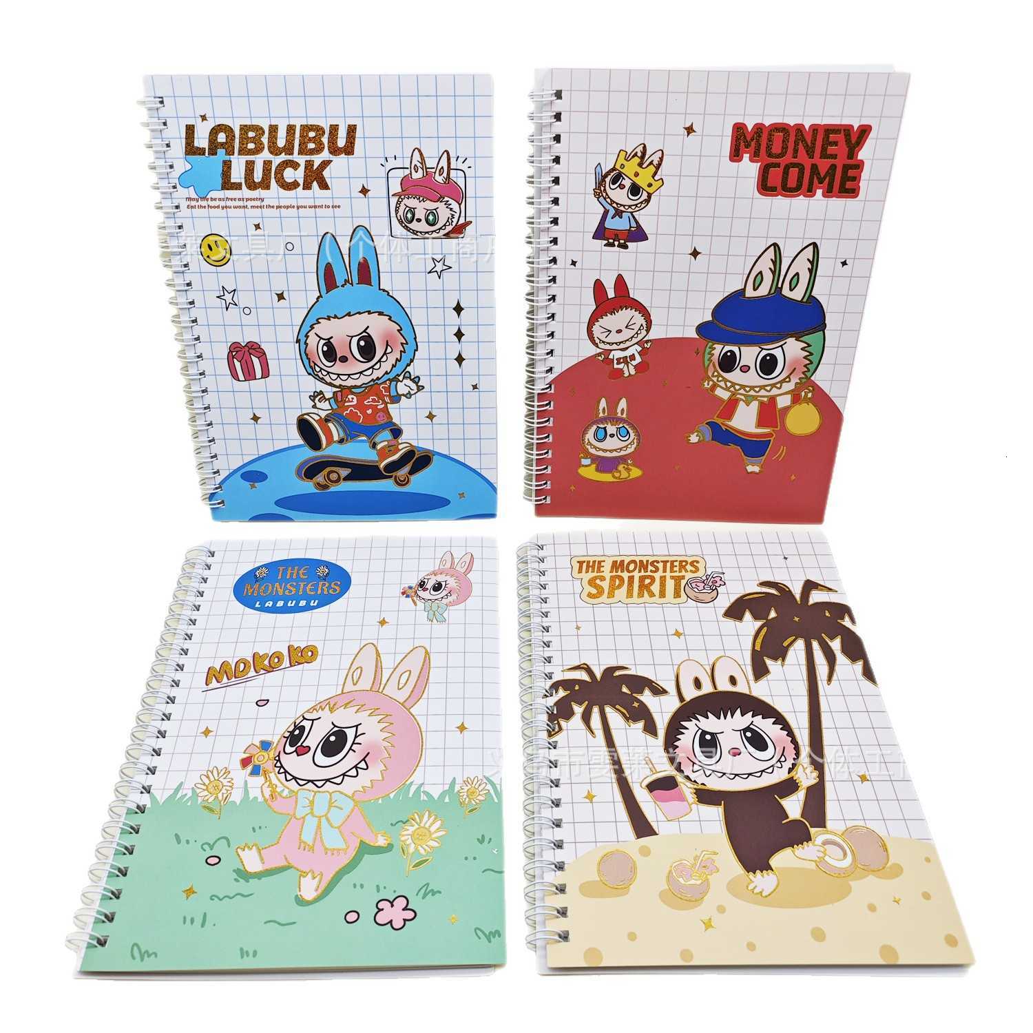 Cartoon LABUBU A5 Coil Notebook New High-Value LABUBU Loose-Leaf Lined Notebook Student Planner Notebook S260209