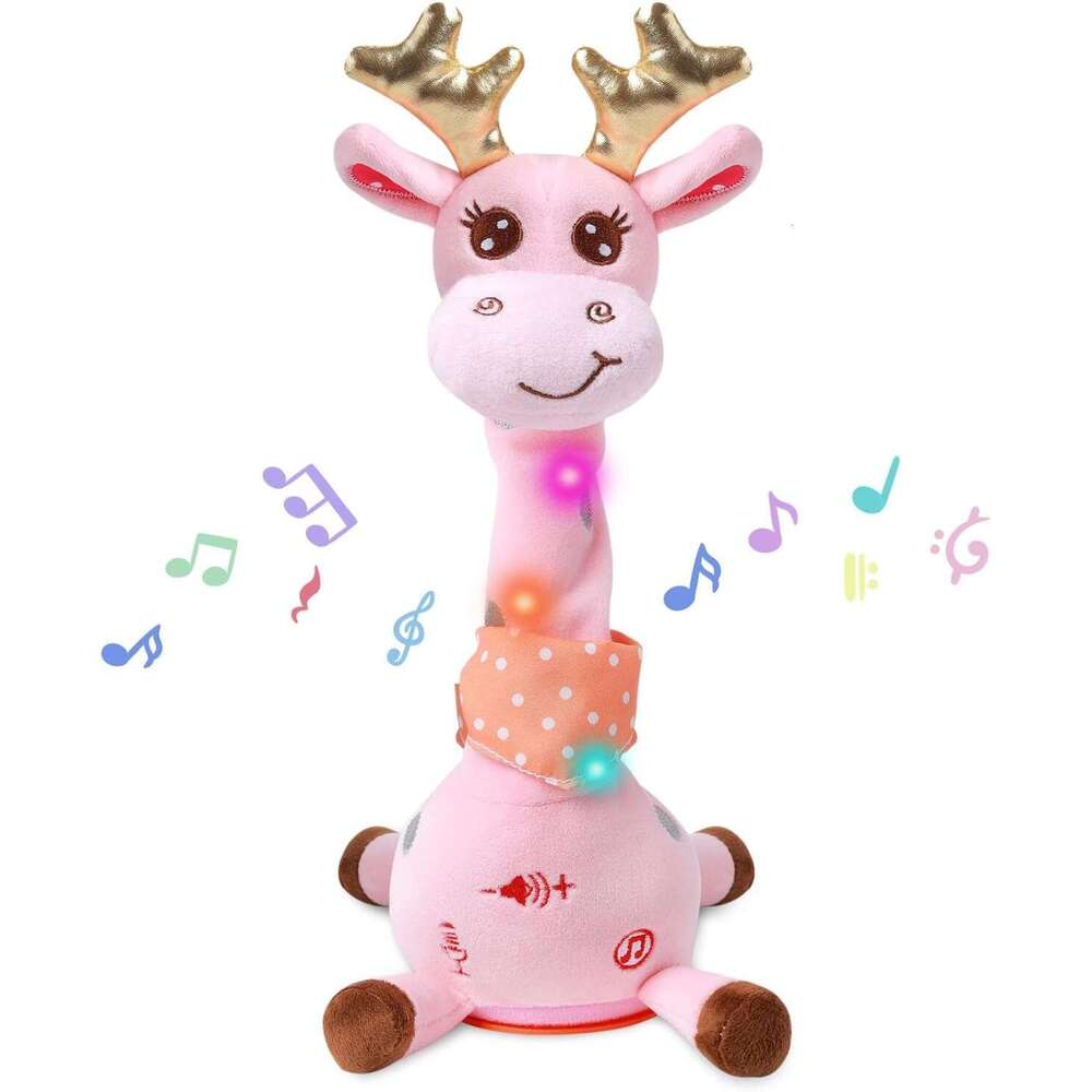 LLUKEME Talking Babies 6+ Months Toddlers - Dancing Singing Repeating Cactus Toy with 10 Songs & Lights, Interactive Plush Gift Age 1 2 3 4 5 6, Easte