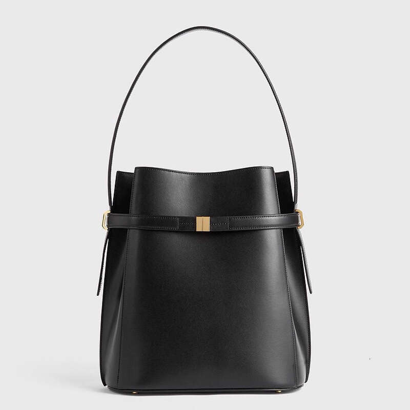 Luxury Shoulder Bags Famous Brand New Large Capacity Single Genuine Leather Bucket Light High End Simple Niche Summer Wide Strap Crossbody Bag SENYY