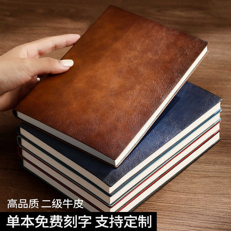 A5 faux leather notebook customizable with engraving notepad diary high aesthetic value S260209