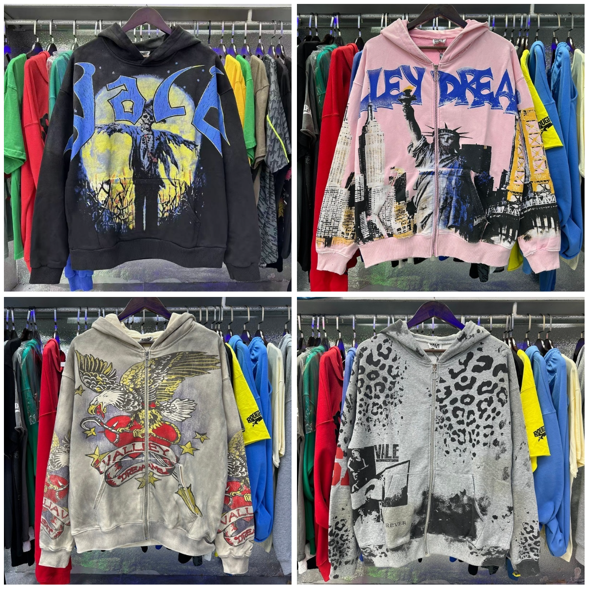 mens designer hoodie designer jumper designer sweatshirt big graphic oversized tops haruku vintage gothic american wash cotton hoodies high street mens jumper